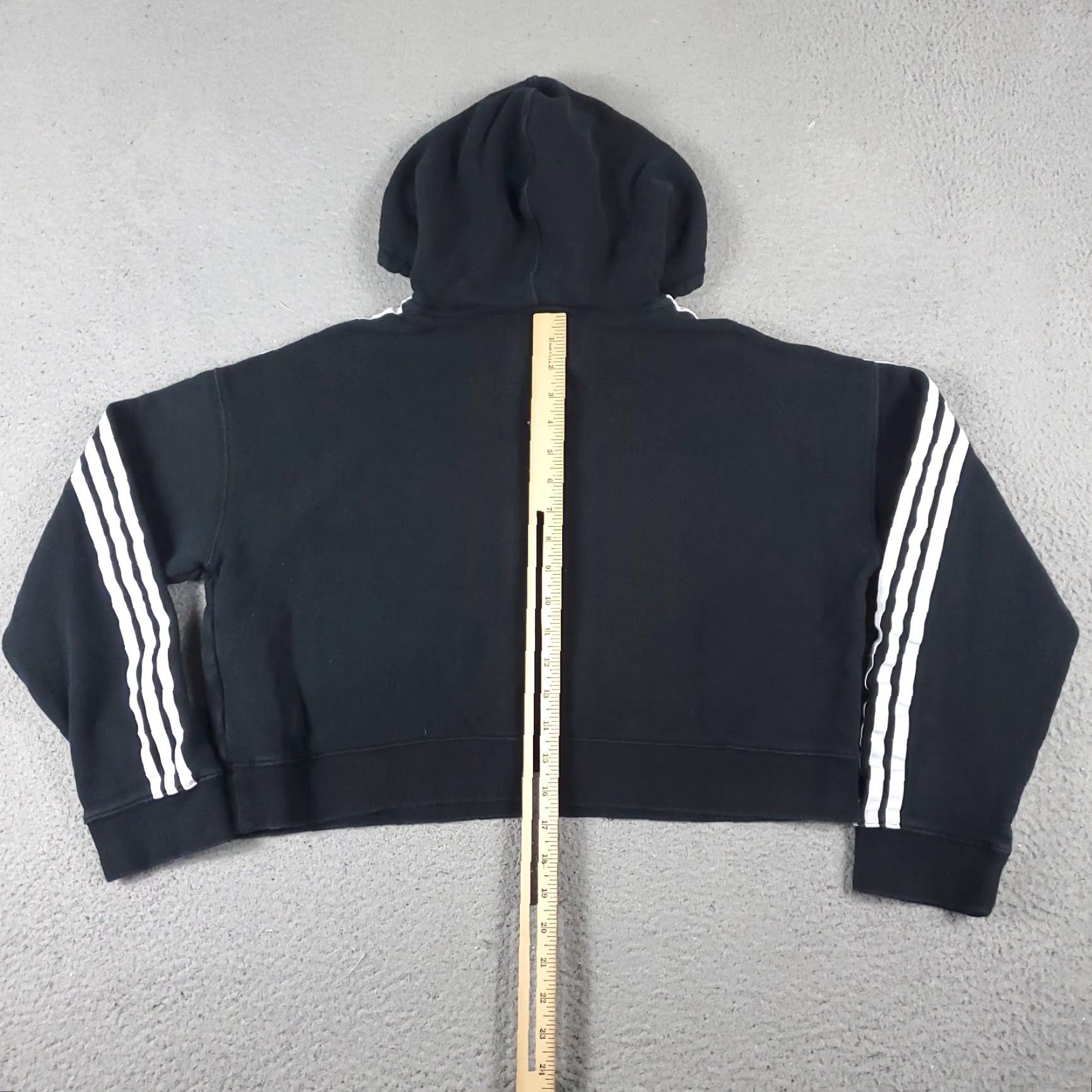 Adidas VINTAGE Adidas Womens Hoodie Pullover Sweatshirt Casual Activewear Black Medium Fit Logo Size M / US 6-8 / IT 42-44 - 5 Thumbnail