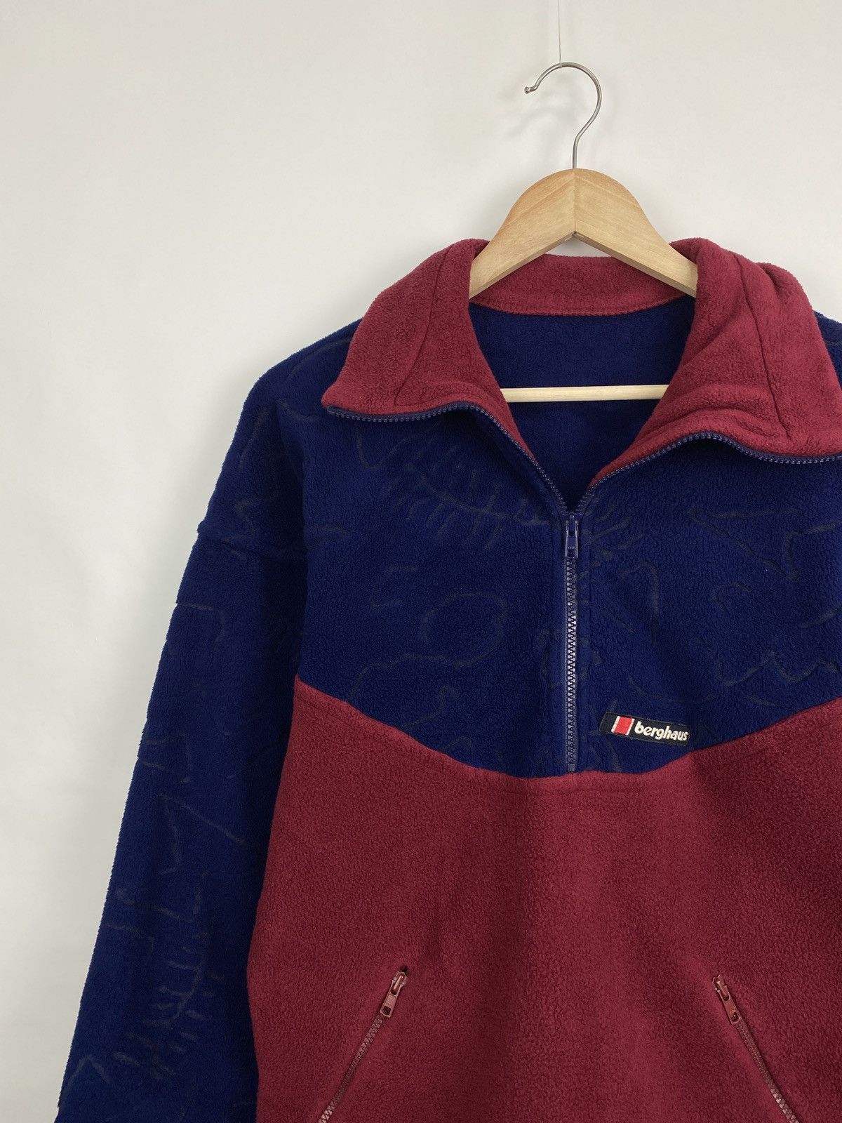 Berghaus 🇨🇭Vintage 90s Berghaus Polartec Fleece Zip Hoodie Rare Retro Size US M / EU 48-50 / 2 - 2 Thumbnail