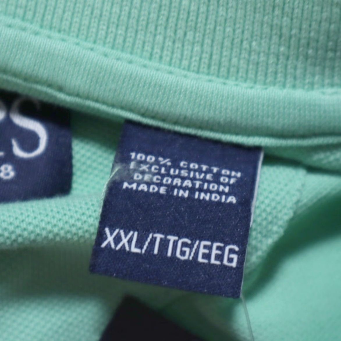 Chaps Chaps Polo Shirt Green 2XL Men Classic Jersey Cotton Solid Shirt Size US XXL / EU 58 / 5 - 6 Thumbnail