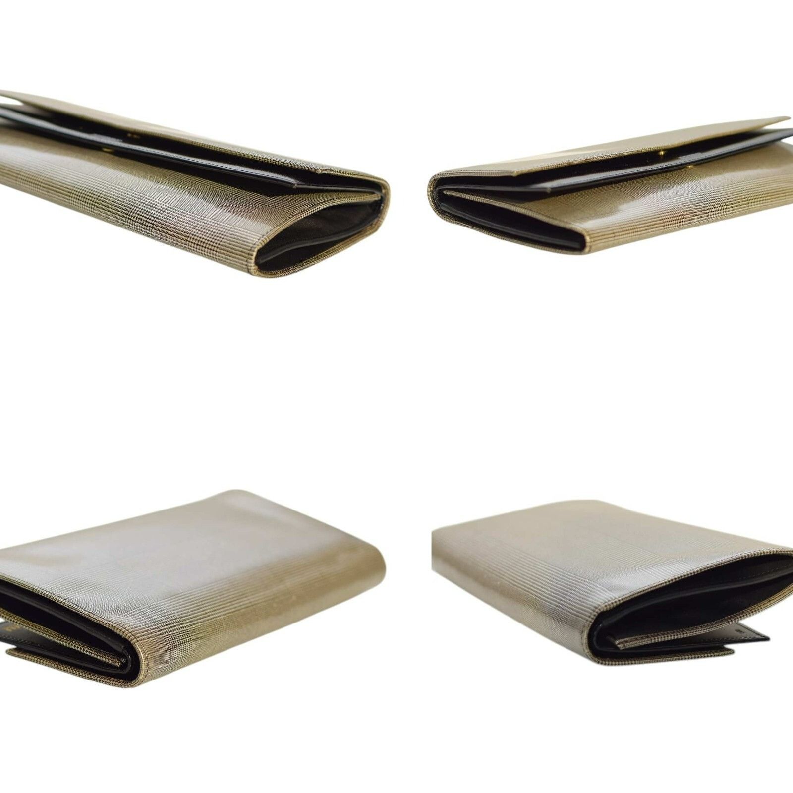 Gianfranco Ferre Gianfranco Ferre Prince de Galle & Black Patent Leather Clut Size ONE SIZE - 4 Thumbnail