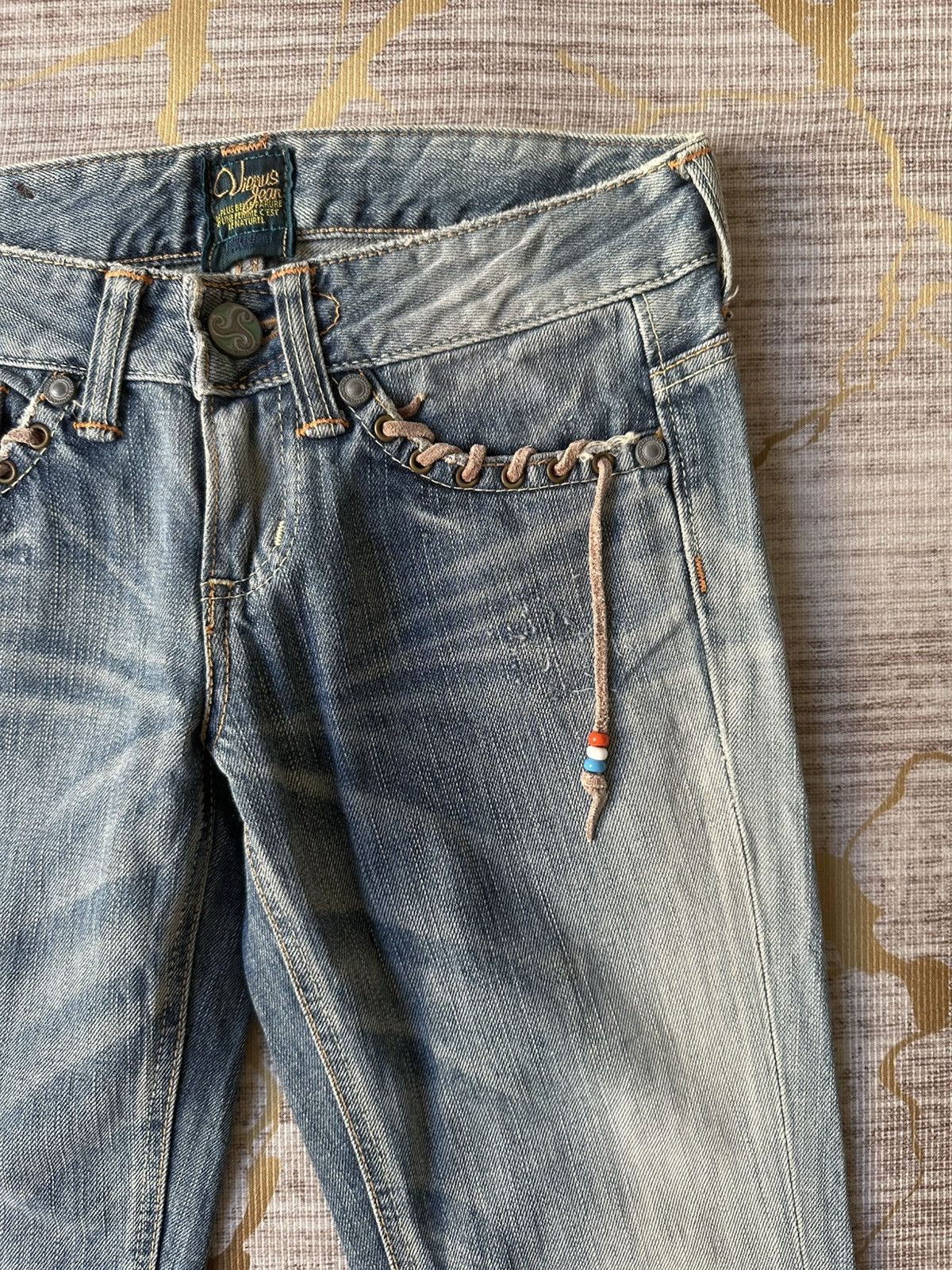 Other FLARE Vienus Native Design Distressed Denim Size 27" / US 4 / IT 40 - 12 Thumbnail