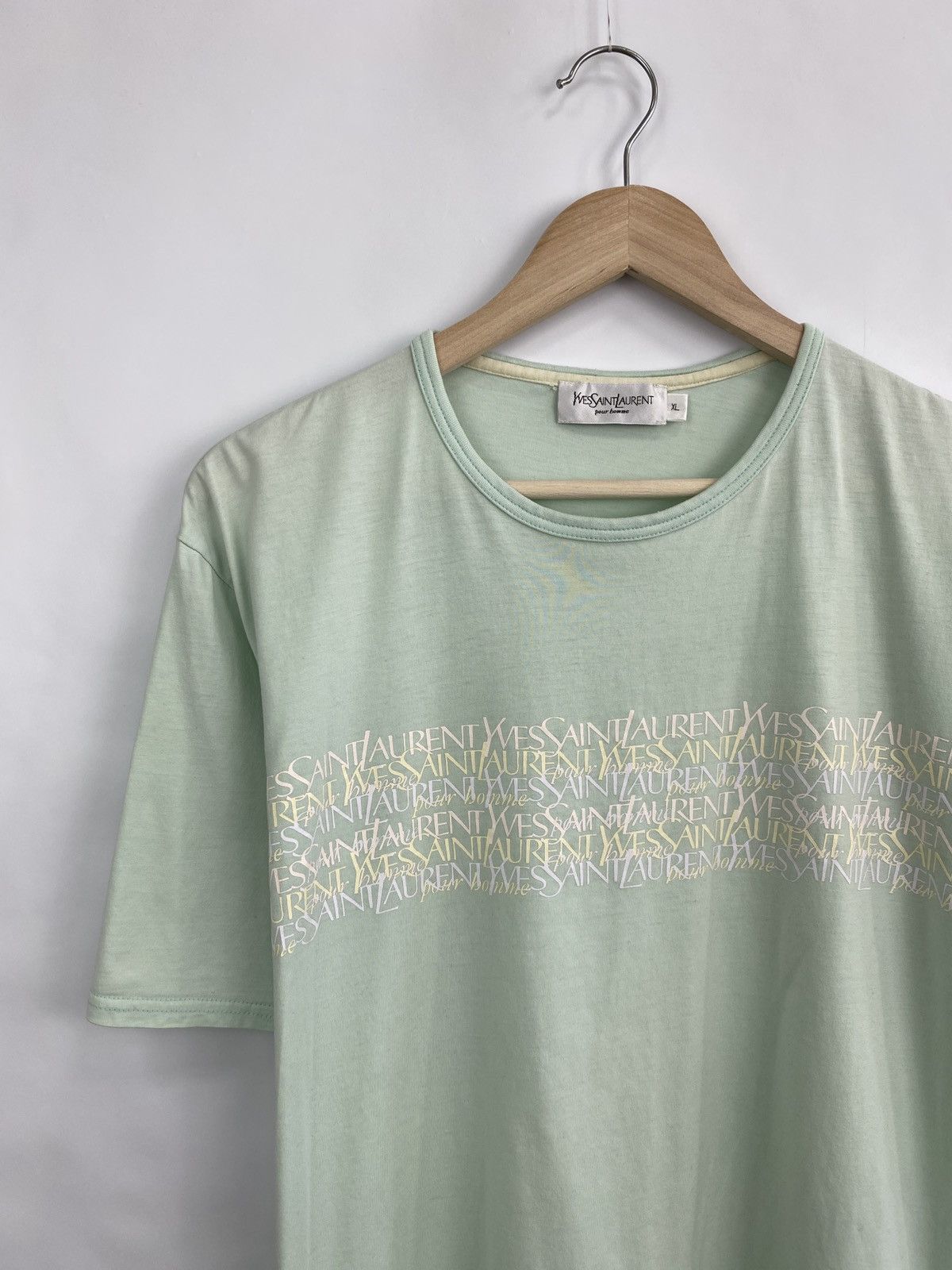 Vintage × Yves Saint Laurent Vintage 90s Yves Saint Laurent YSL T-Shirt Rare Retro Y2K Size US XL / EU 56 / 4 - 2 Thumbnail