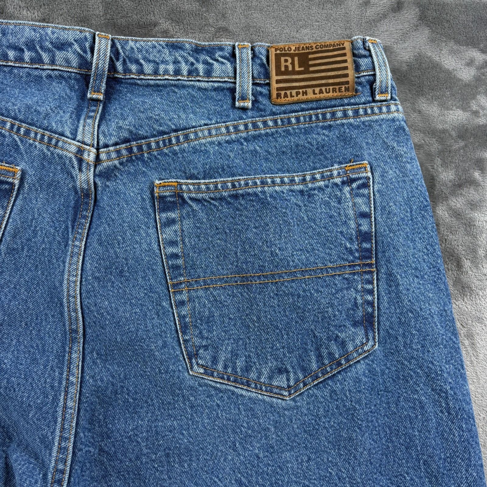 Polo Ralph Lauren Vintage Y2K Polo Jeans Ralph Lauren Flag 36x34 Relaxed Fit B Size US 36 / EU 52 - 3 Thumbnail