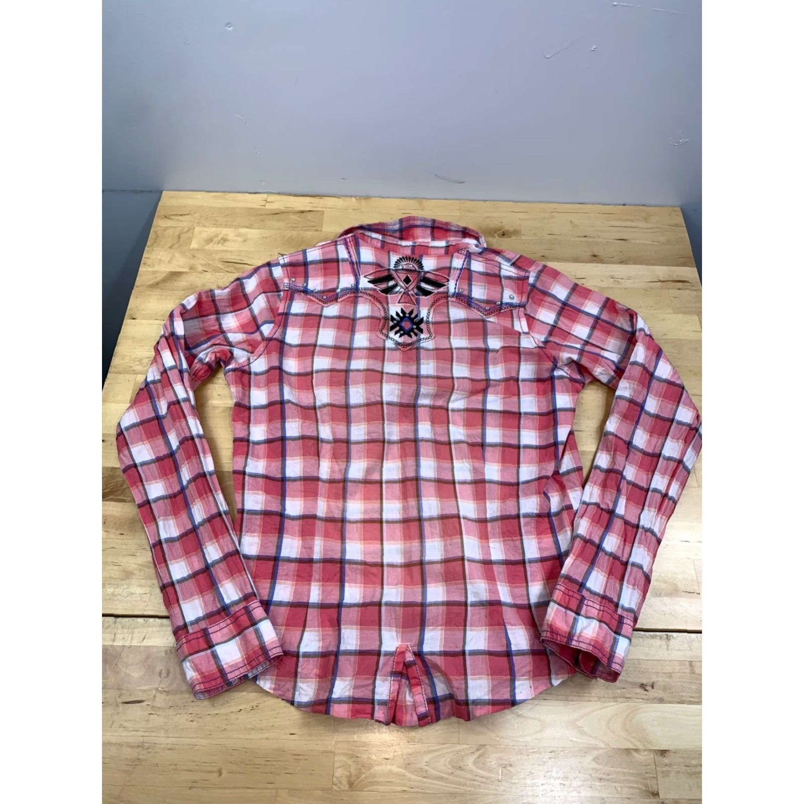 Wrangler Wrangler Shirt Rock 47 Plaid Red Western Cowgirl Button-Up M Women Size Red Wrangler Rock 47 Plaid Button-Up Western Cowgirl Shirt M Red Size M / US 6-8 / IT 42-44 - 6 Thumbnail