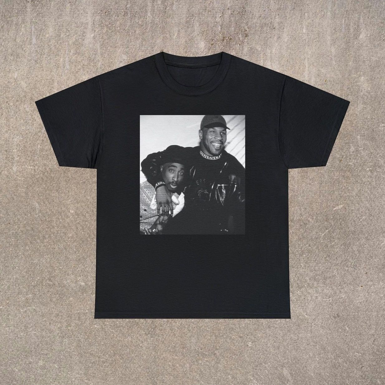 Vintage 90's Hip Hop T-shirt, Mike Tyson & Tupac, School Rap Tee | Grailed