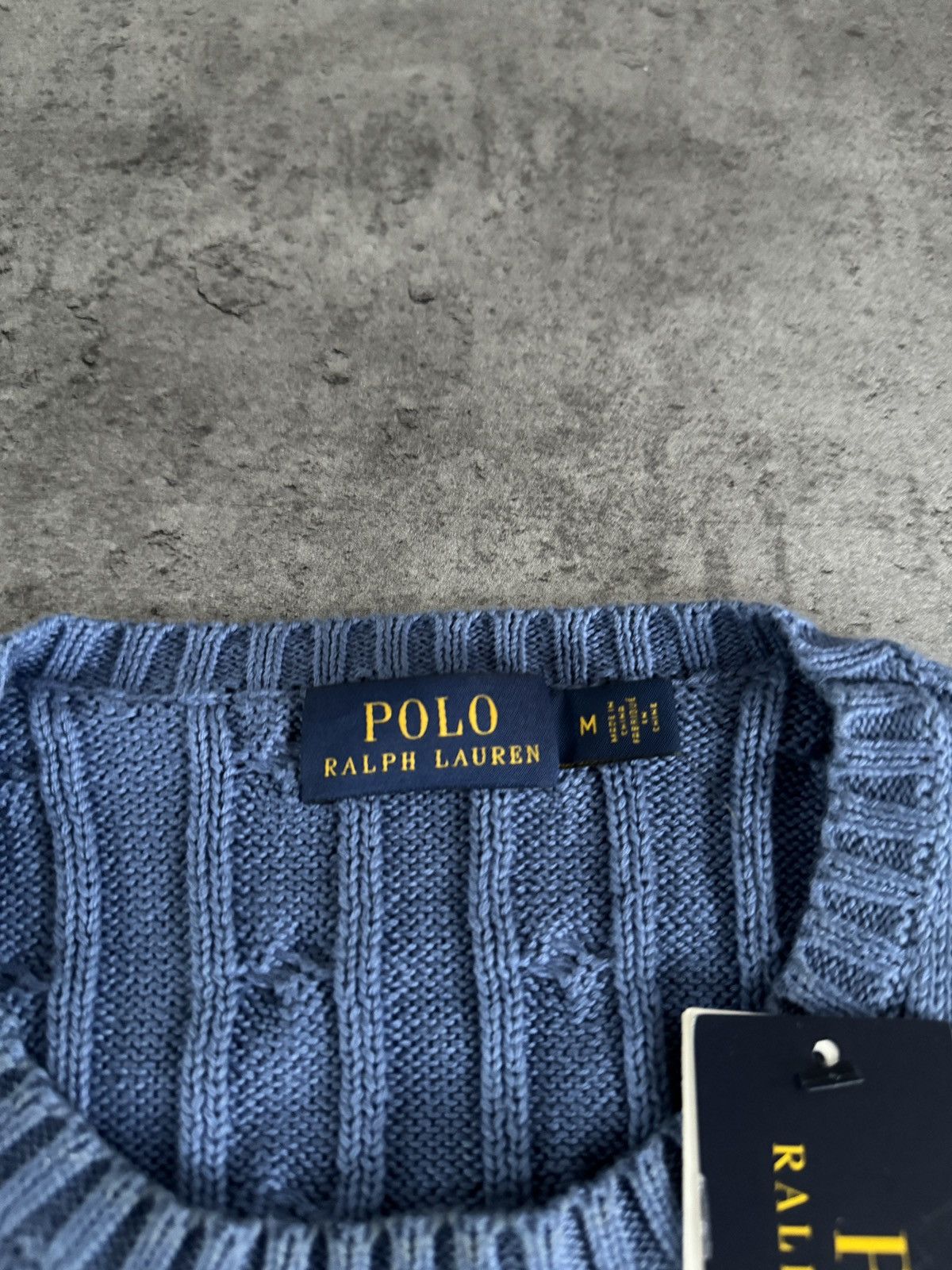 Polo Ralph Lauren × Vintage Polo Ralph Lauren DSWT sweater knitwear rare boxy blue logo Size US M / EU 48-50 / 2 - 4 Thumbnail