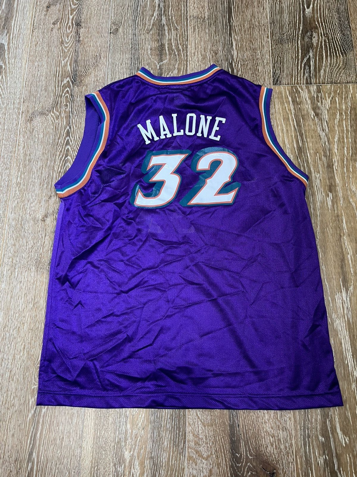 NBA × Reebok × Vintage YOUTH XL vintage reebok karl malone utah jazz jersey Size US S / EU 44-46 / 1 - 2 Thumbnail