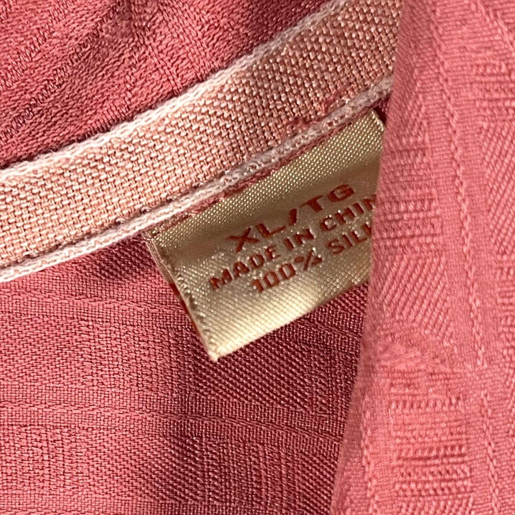 Tommy Bahama Tommy Bahama Shirt Mens XL Pink Silk Palm Leaf Camp Hawaiian Button Up Casual Size US XL / EU 56 / 4 - 5 Thumbnail