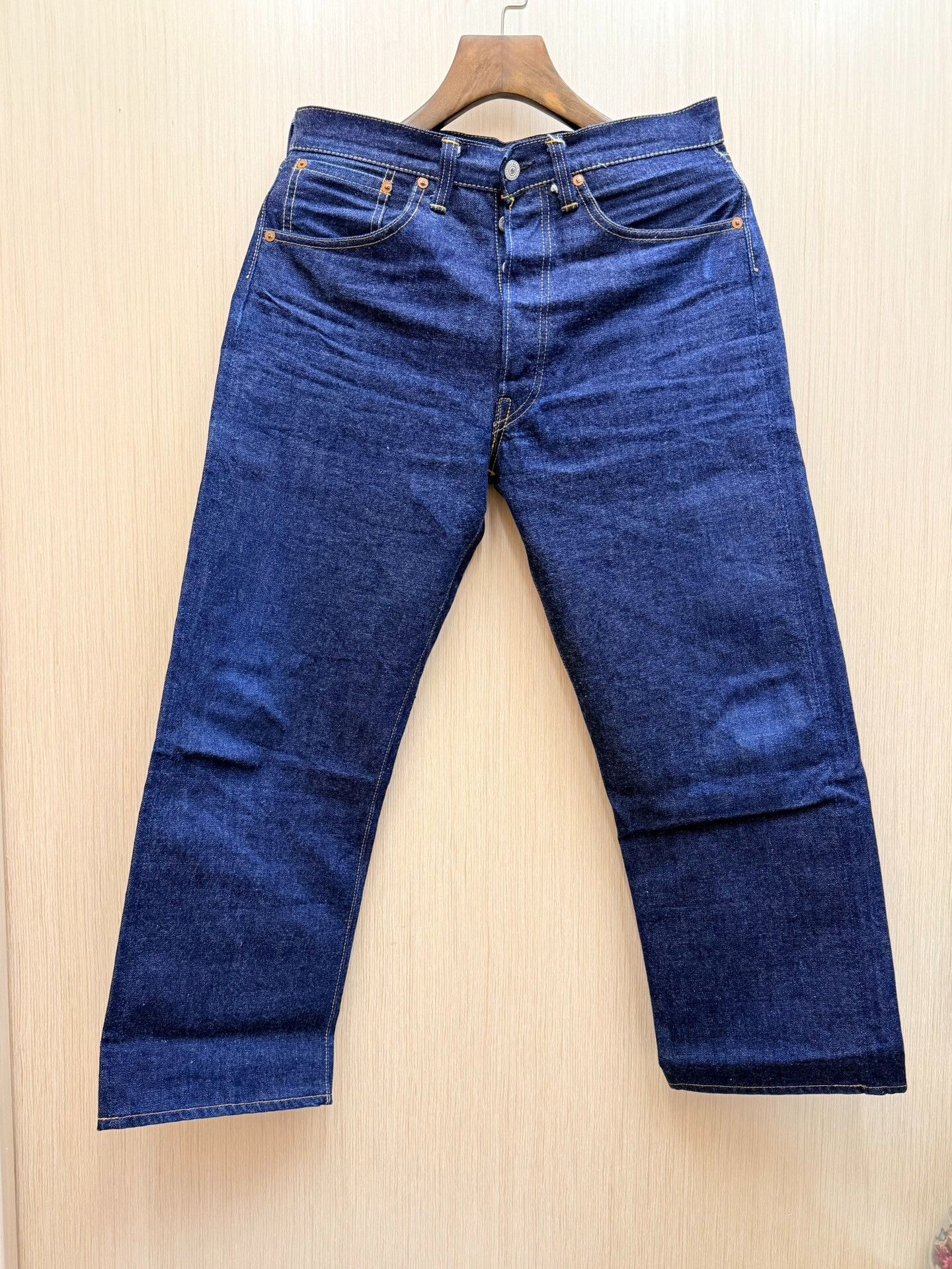 Japanese Brand Warehouse 1001xx Early Short Denim Size US 31 - 1 Thumbnail