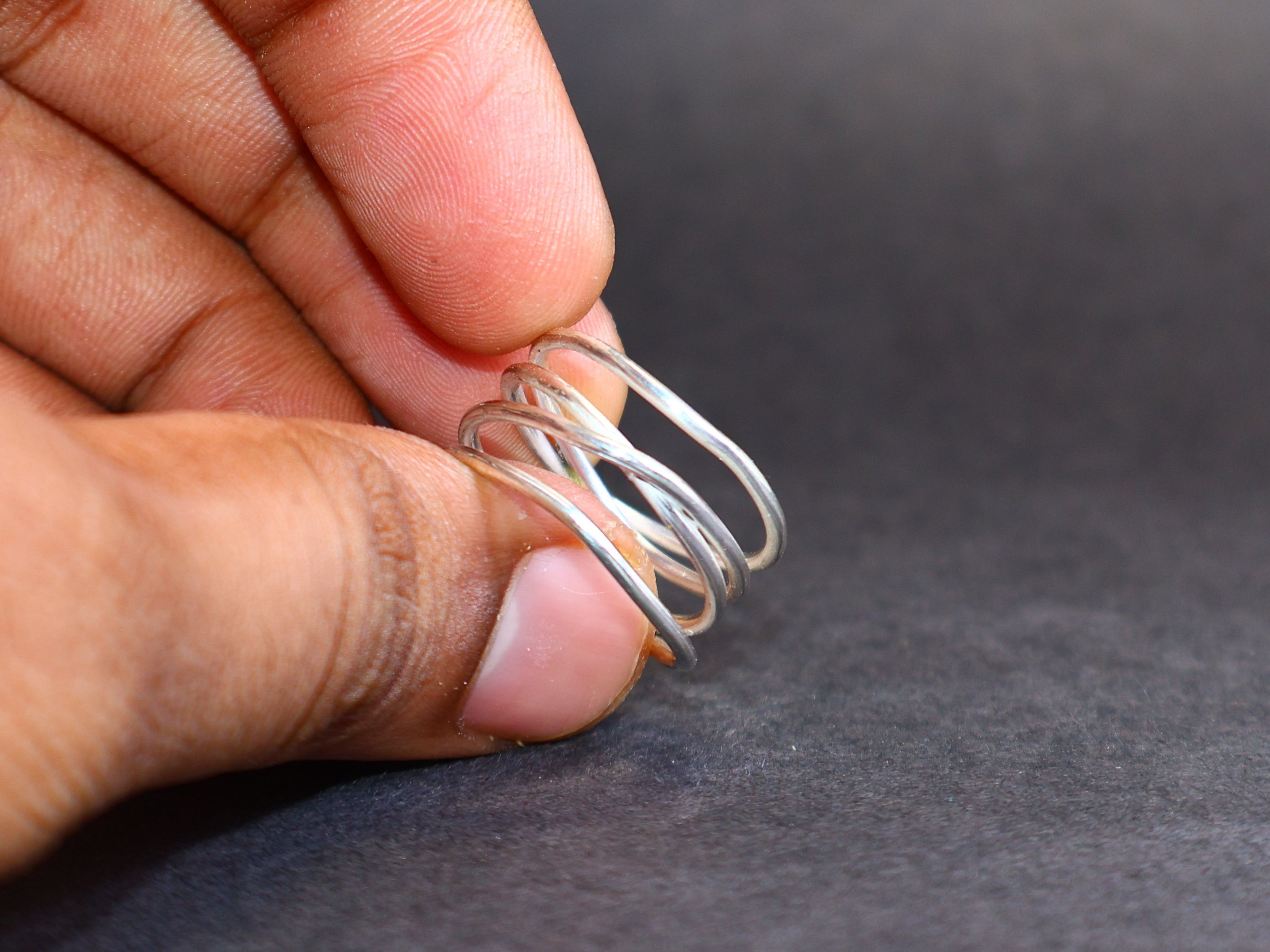 Handmade Rolling Ring, Rolling Band Ring, Handmade Sterling Silver, Size ONE SIZE - 4 Thumbnail