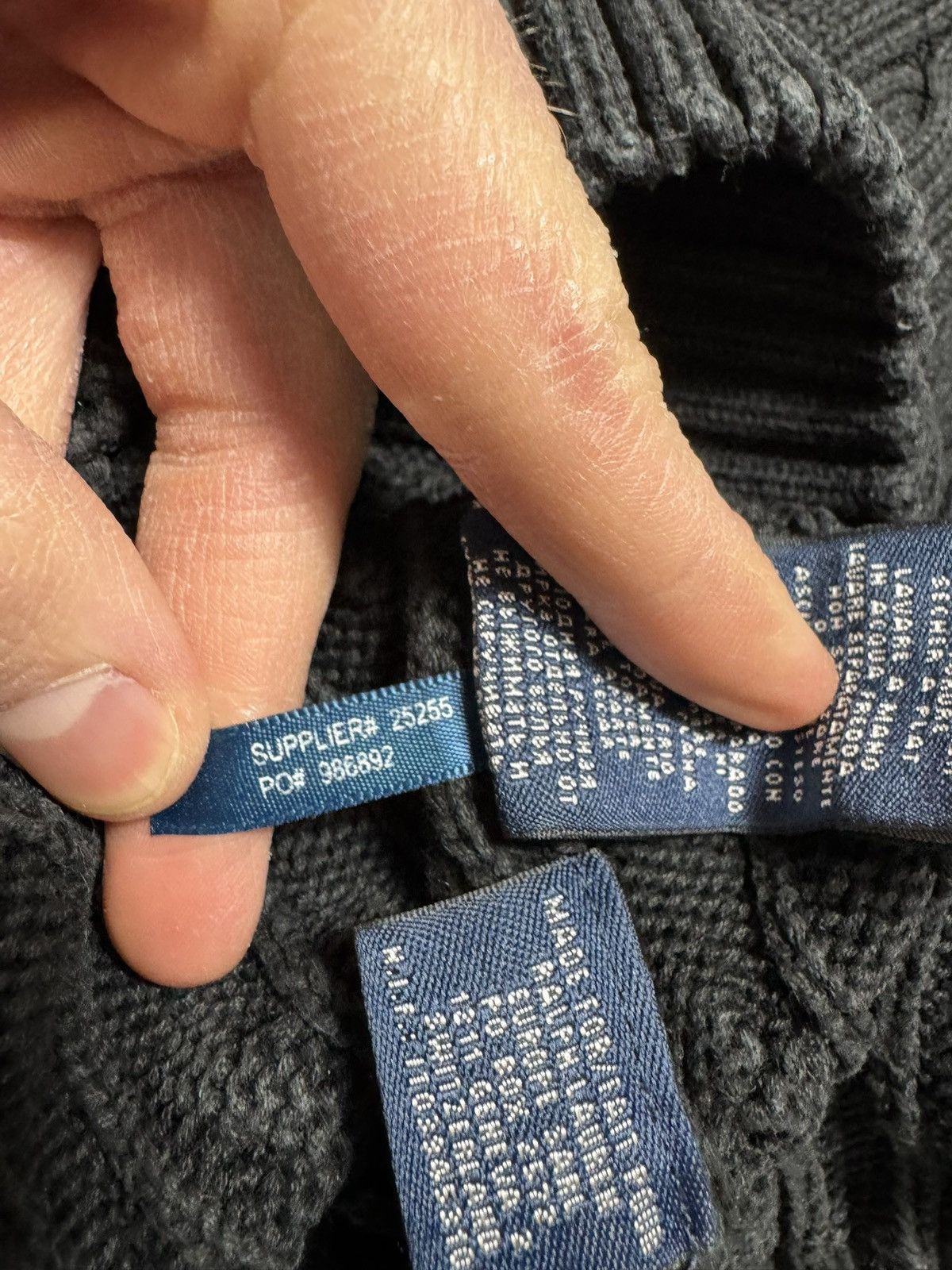 Polo Ralph Lauren Polo Ralph Lauren Sport Women’s Cable Knit Sweater Black Size XL / US 12-14 / IT 48-50 - 8 Thumbnail