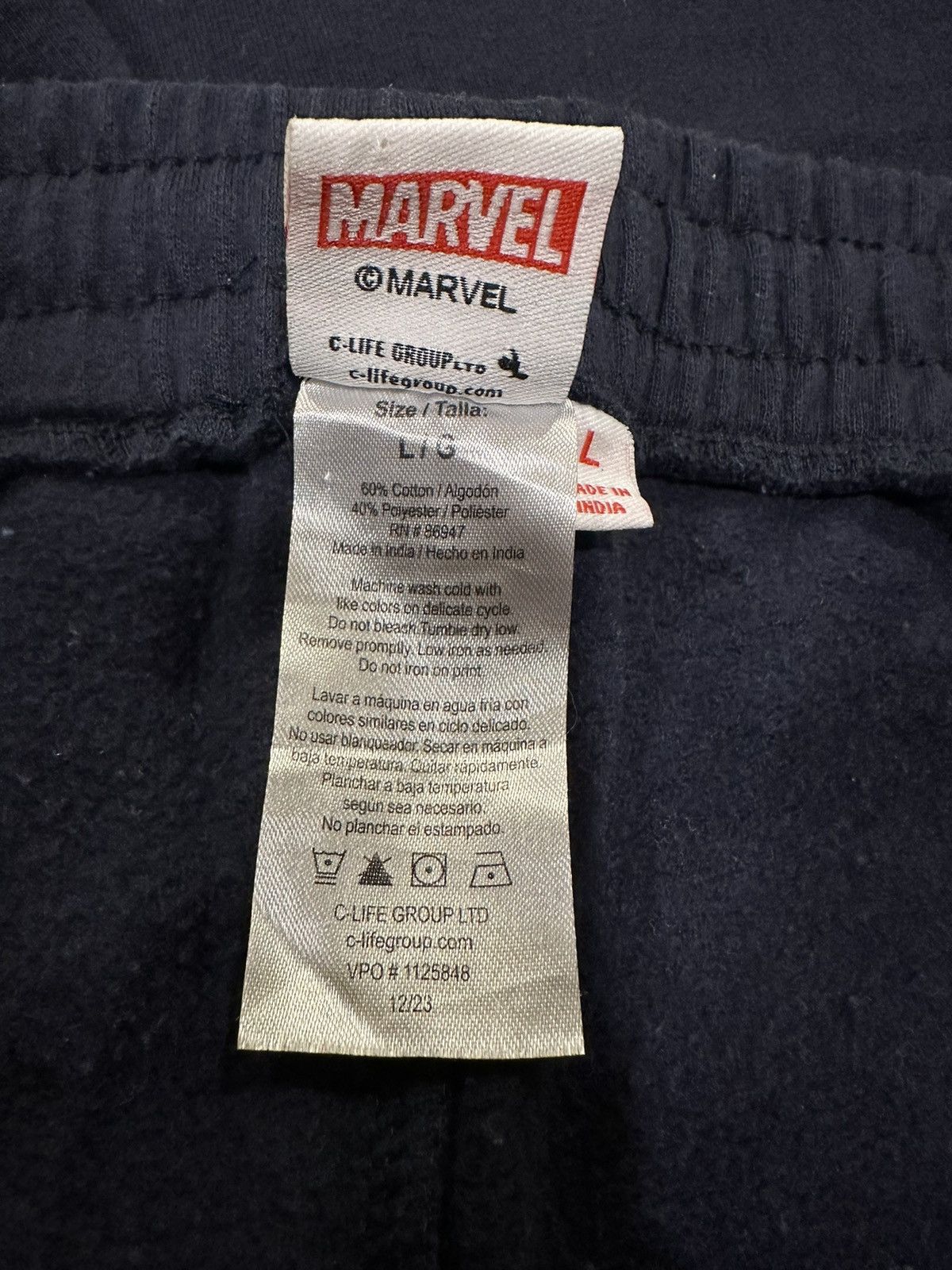 Marvel Comics × Universal Studios × Vintage Vintage Marvel Spiderman Web Navy Sweatpant Joggers Size US 34 / EU 50 - 9 Thumbnail