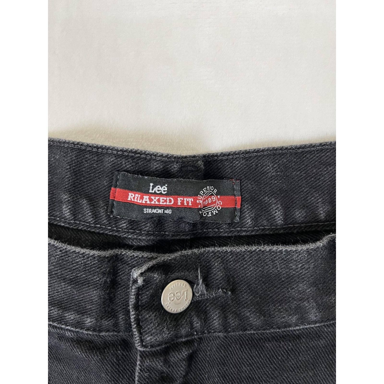 Lee Vintage Lee Jeans Mens 42x30 Black Relaxed Fit Straight Leg Size US 42 / EU 58 - 2 Thumbnail