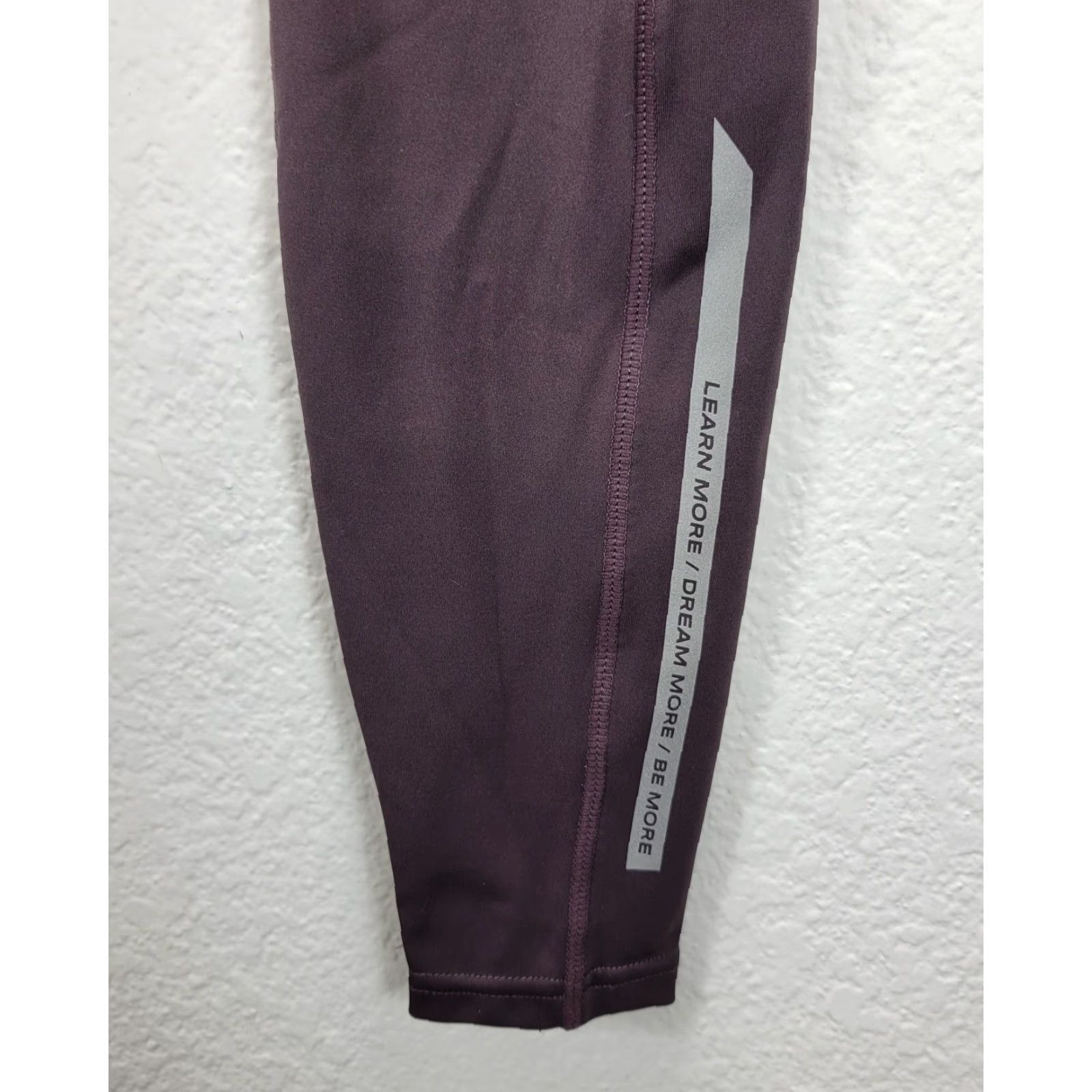 Vintage ALPHALETE Leggings Brown Logo Elastic Waist Side Pockets Size S Womens Ankle 28.5in Inseam Size 28" / US 6 / IT 42 - 5 Thumbnail
