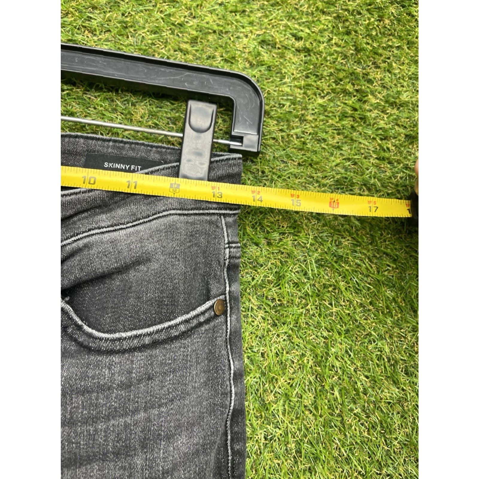 Vintage Judy Blue Jeans Womens 7/28 Black Skinny Fit Stretch Stone Wash Casual Slim y2k Jeans Size 28" / US 6 / IT 42 - 2 Thumbnail