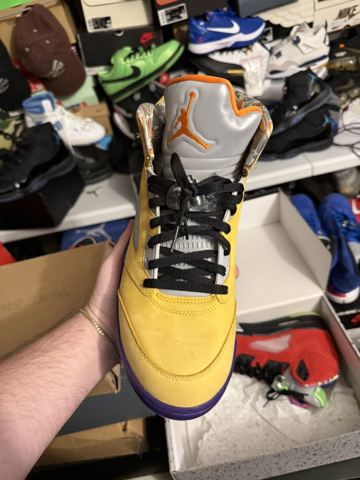 Jordan Brand Jordan retro 5 what the sz 12 Size US 12 / EU 45 - 2 Thumbnail