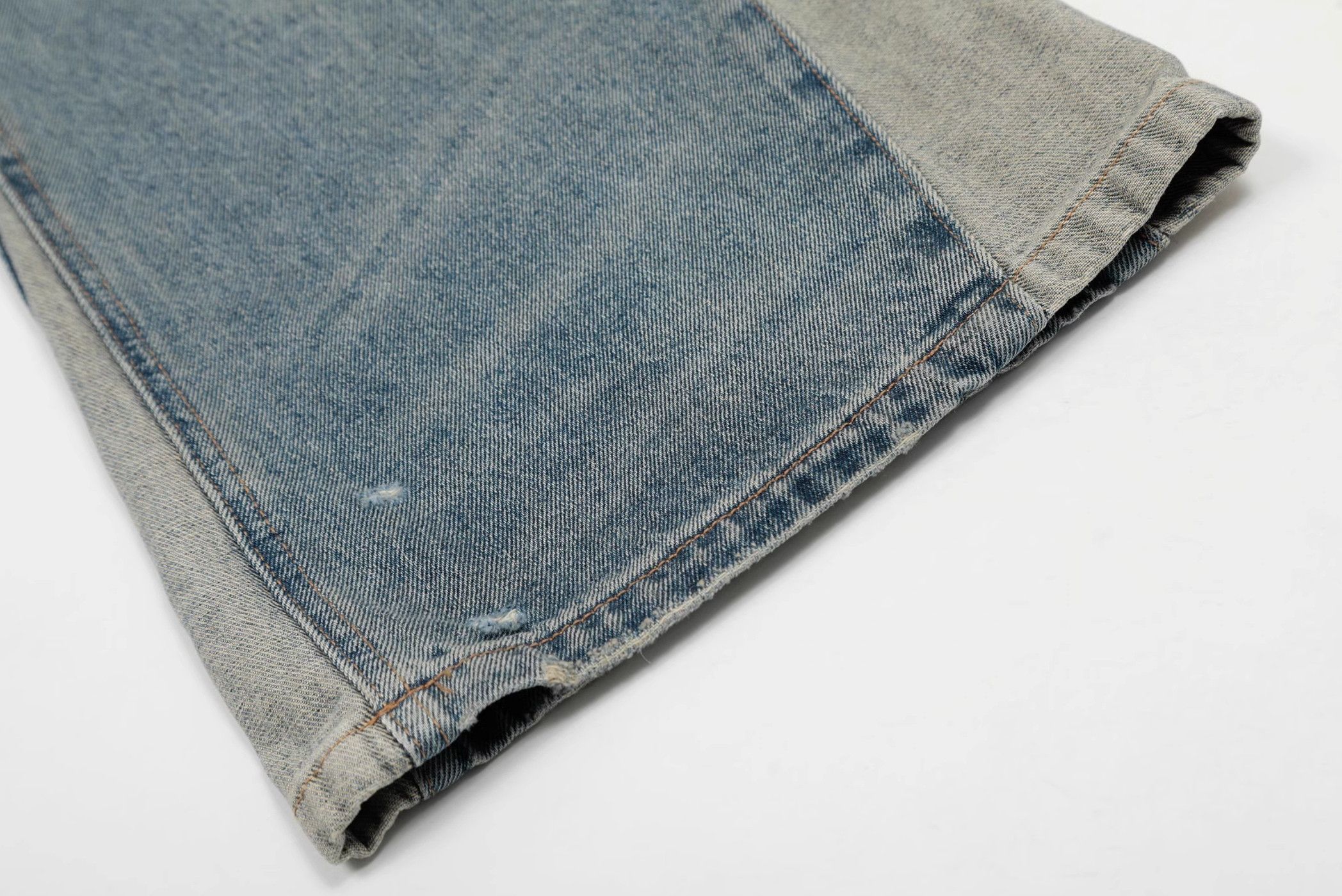 Jean Denim Streetware Splicing Wide Leg Pants Size US 35 - 8 Thumbnail