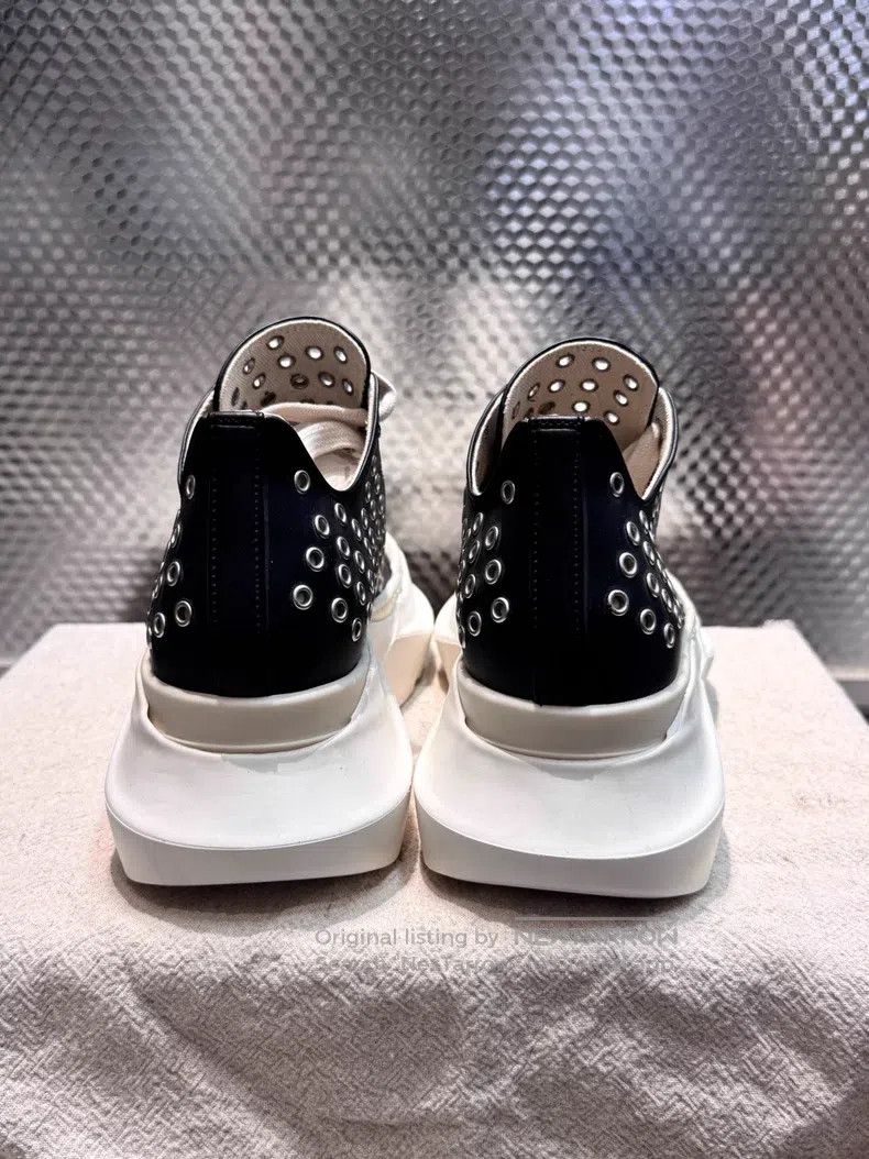 Rick Owens Rick Owens Tank-soled leather low-top casual shoes underwi Size US 5.5 / IT 35.5 - 7 Thumbnail