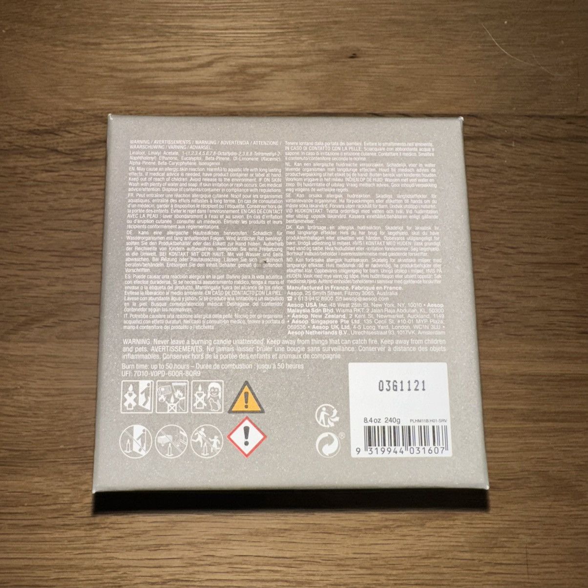 Aesop × Rick Owens Rick Owens x Aesop 240g/8.5oz Candle Size ONE SIZE - 4 Thumbnail