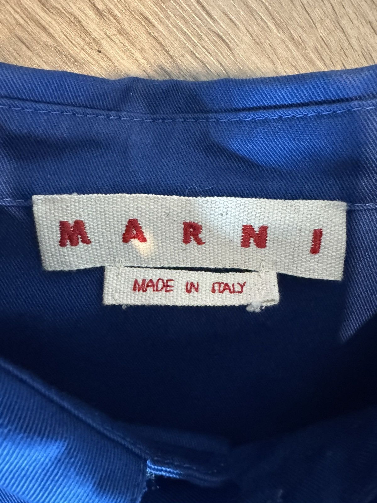 Marni Marni Logo embroidered cotton shirt Size US M / EU 48-50 / 2 - 3 Thumbnail