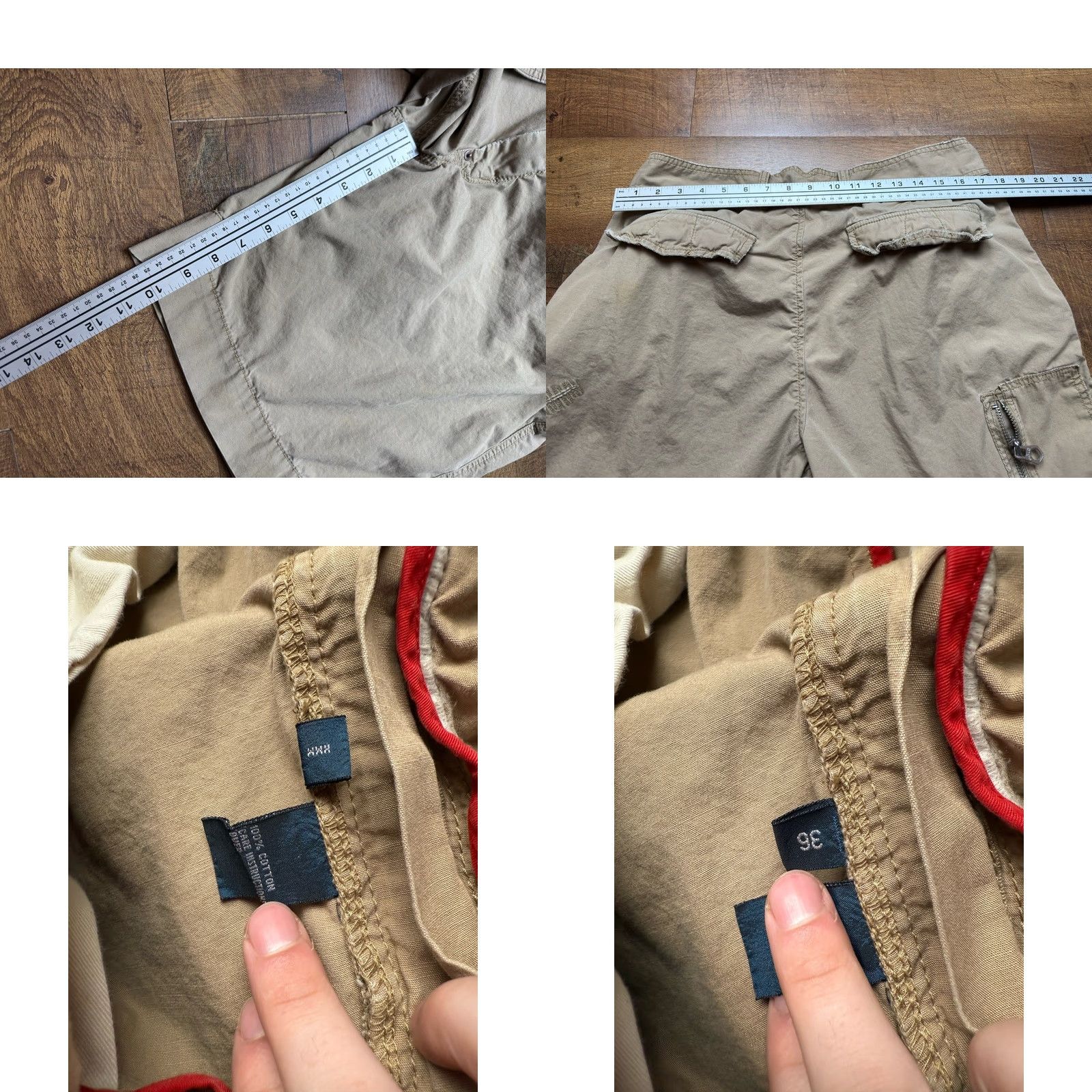Polo Ralph Lauren VINTAGE Polo Ralph Lauren Paratrooper Shorts Mens 36 Cargo Short Brown 90s Read Size US M / EU 48-50 / 2 - 8 Thumbnail
