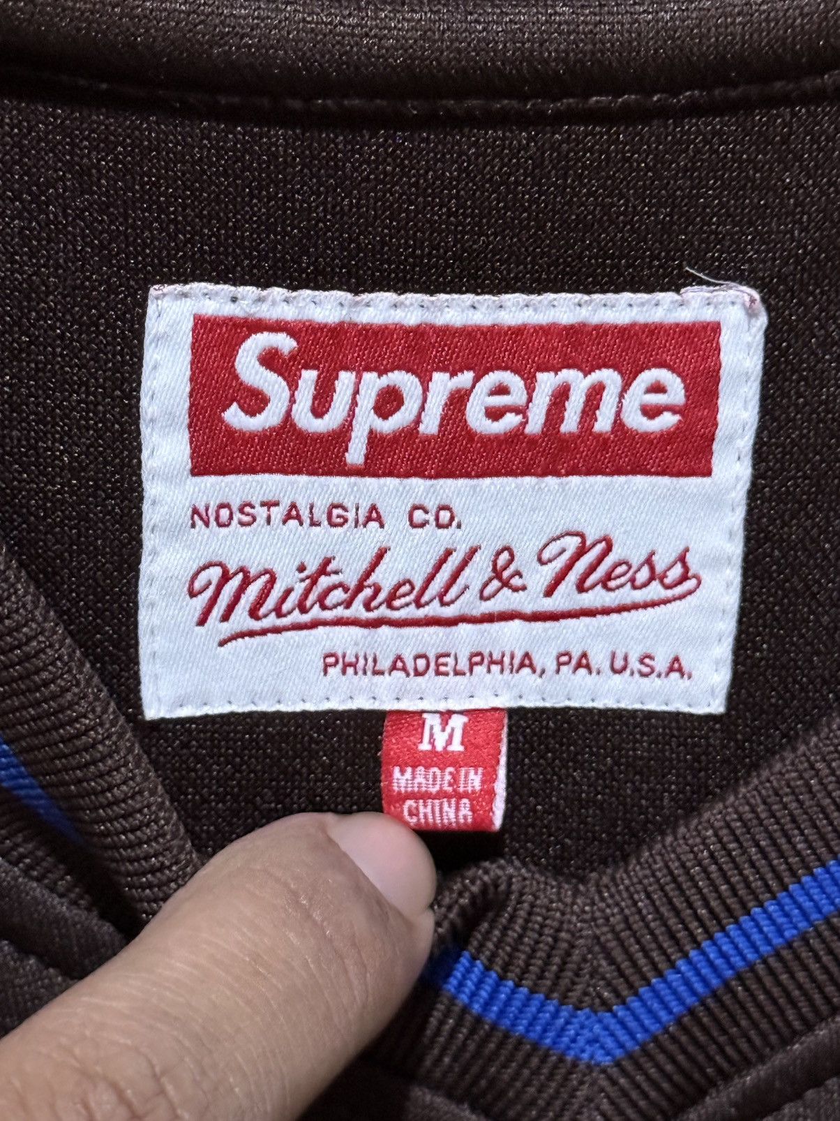Supreme Supreme x Mitchell & Ness Football Jersey Brown Size US M / EU 48-50 / 2 - 6 Thumbnail
