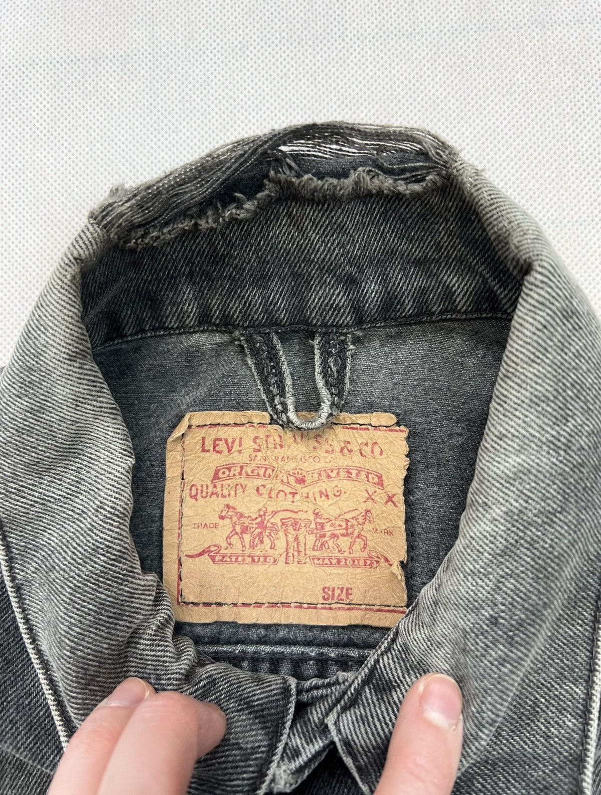 Nike × Vintage 80’s Jeans Jacket Levi’s 1985 Vintage Rare Size US L / EU 52-54 / 3 - 2 Thumbnail