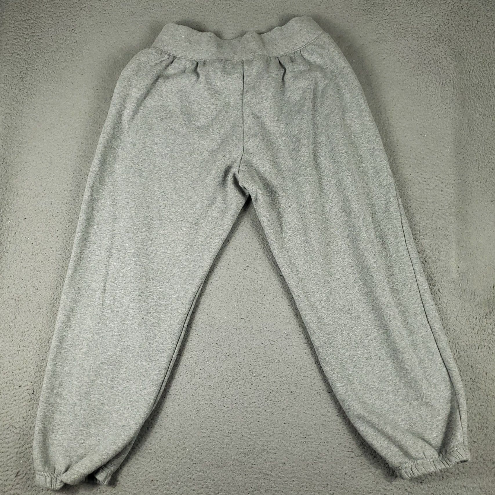 Nike Nike Pants Women L Gray Lace Tie Jogger - Activewear, Casual, Travel - Regular Fit, Tapered, Cotton Blend, Polyester, Fleece - 90s? (Oops) Size 36" / US 14 / IT 50 - 7 Thumbnail