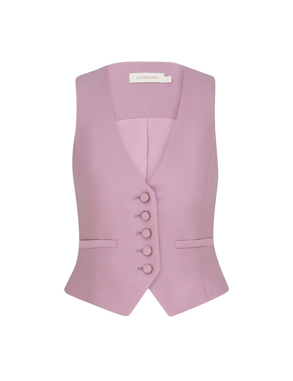 oc11z0825 Illustration Tailored Vest in Lilac