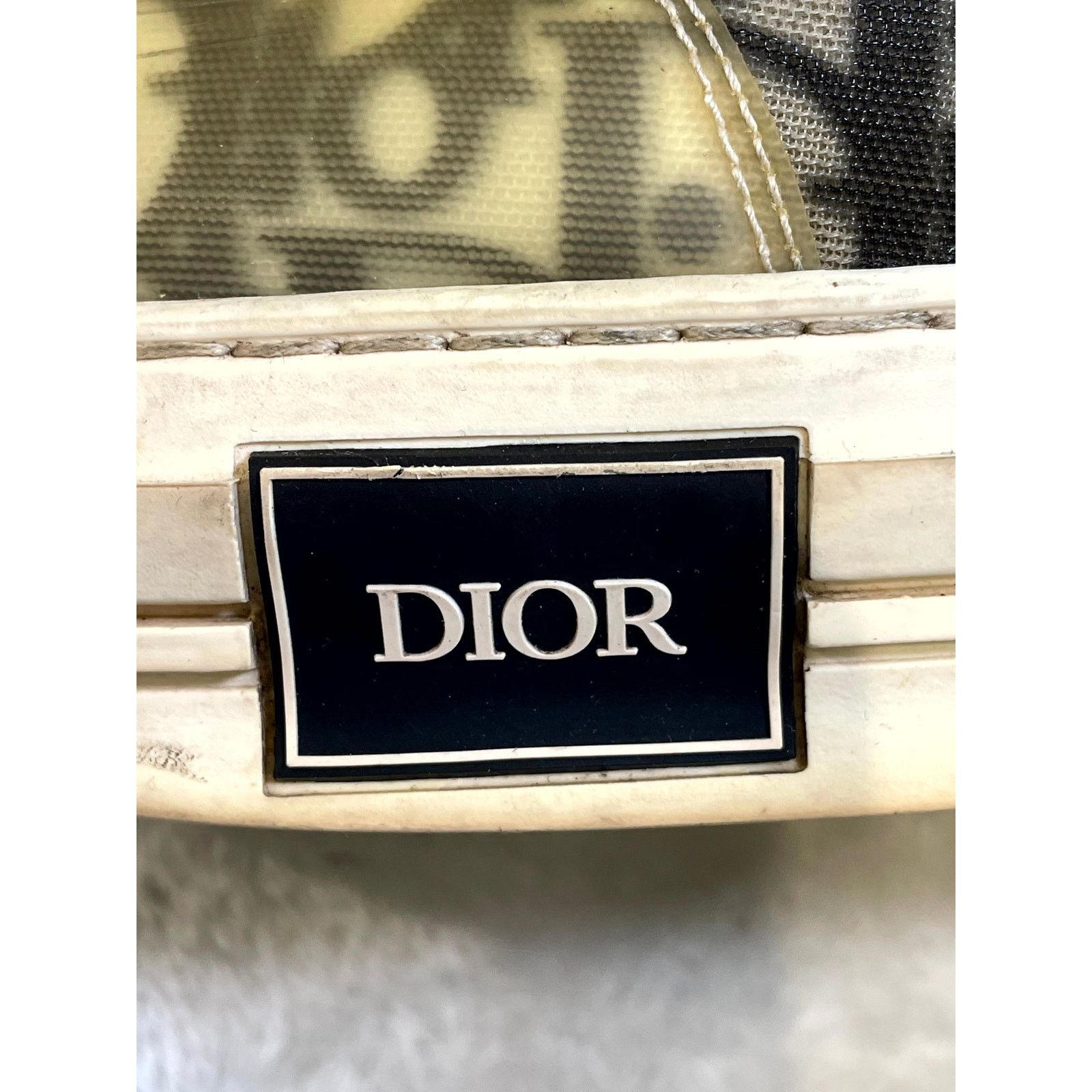 Dior Dior "B23 Monogram" (Yellowed) & White Sneakers Size US 14 / EU 47 - 8 Thumbnail