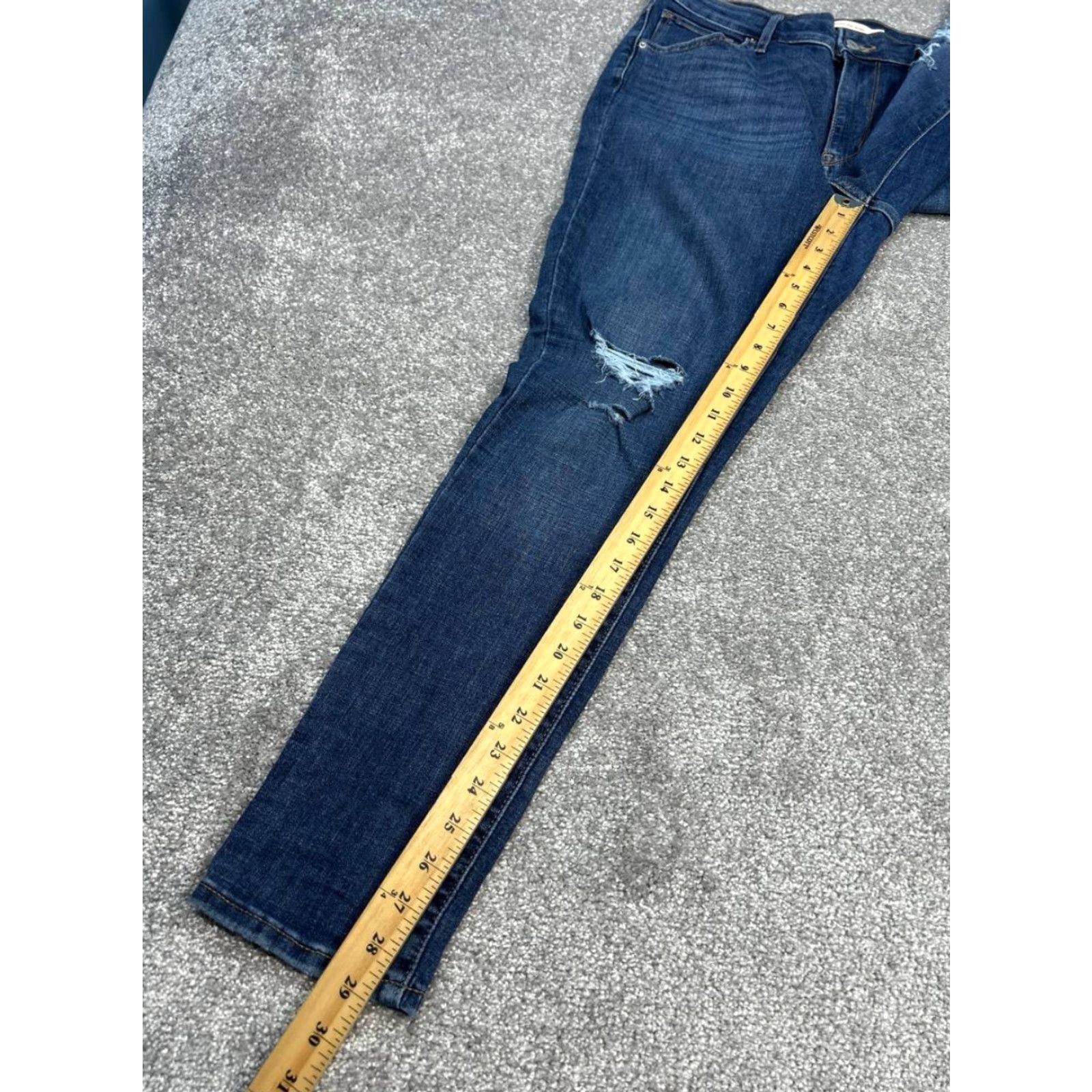 Levi's Levi's 721 Skinny Jeans Womens High Rise Blue Denim Cotton Stretch 32x29 Size 24" / US 00 / IT 34 - 4 Thumbnail