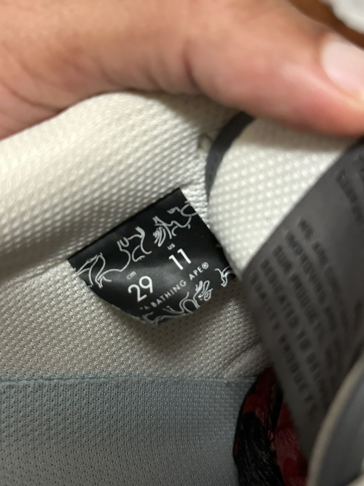 Bape A Bathing Ape Sk8 Sta #1 Black Snakeskin Size US 11 / EU 44 - 7 Thumbnail
