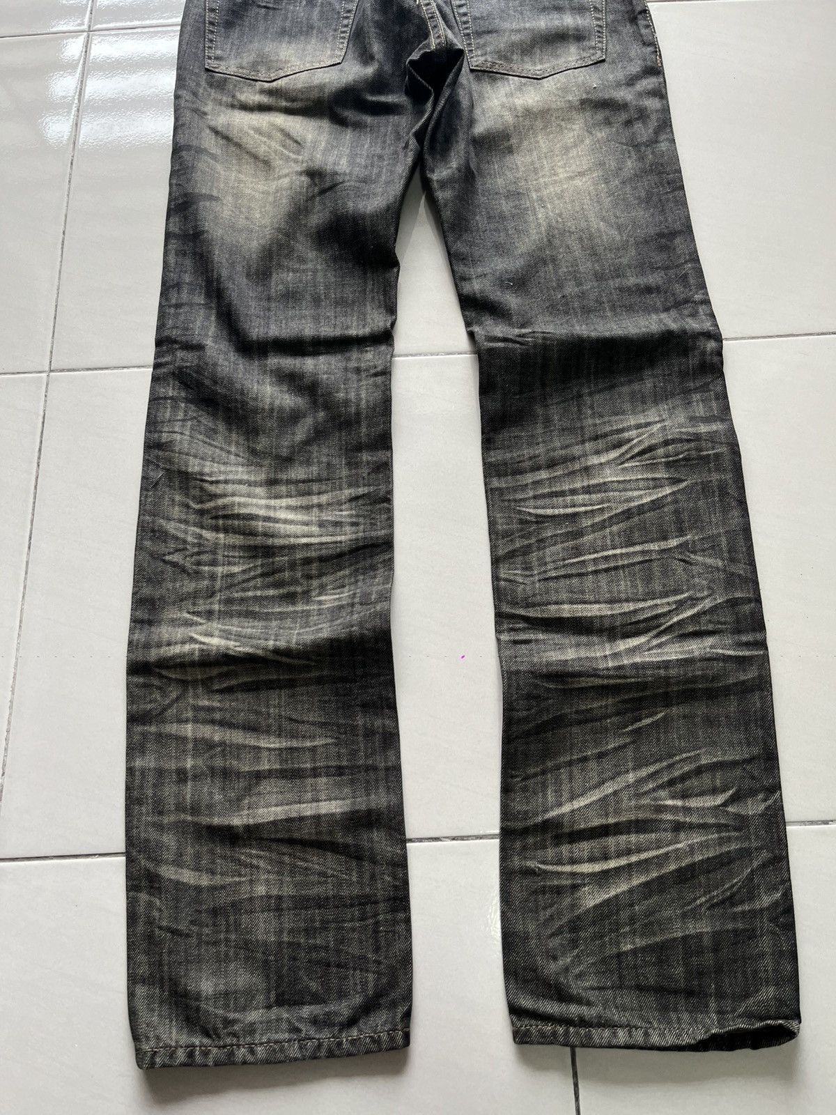 If Six Was Nine Vintage Edge Rupert Claws Punk Gothic Straight Cut Jeans Size US 32 / EU 48 - 8 Thumbnail
