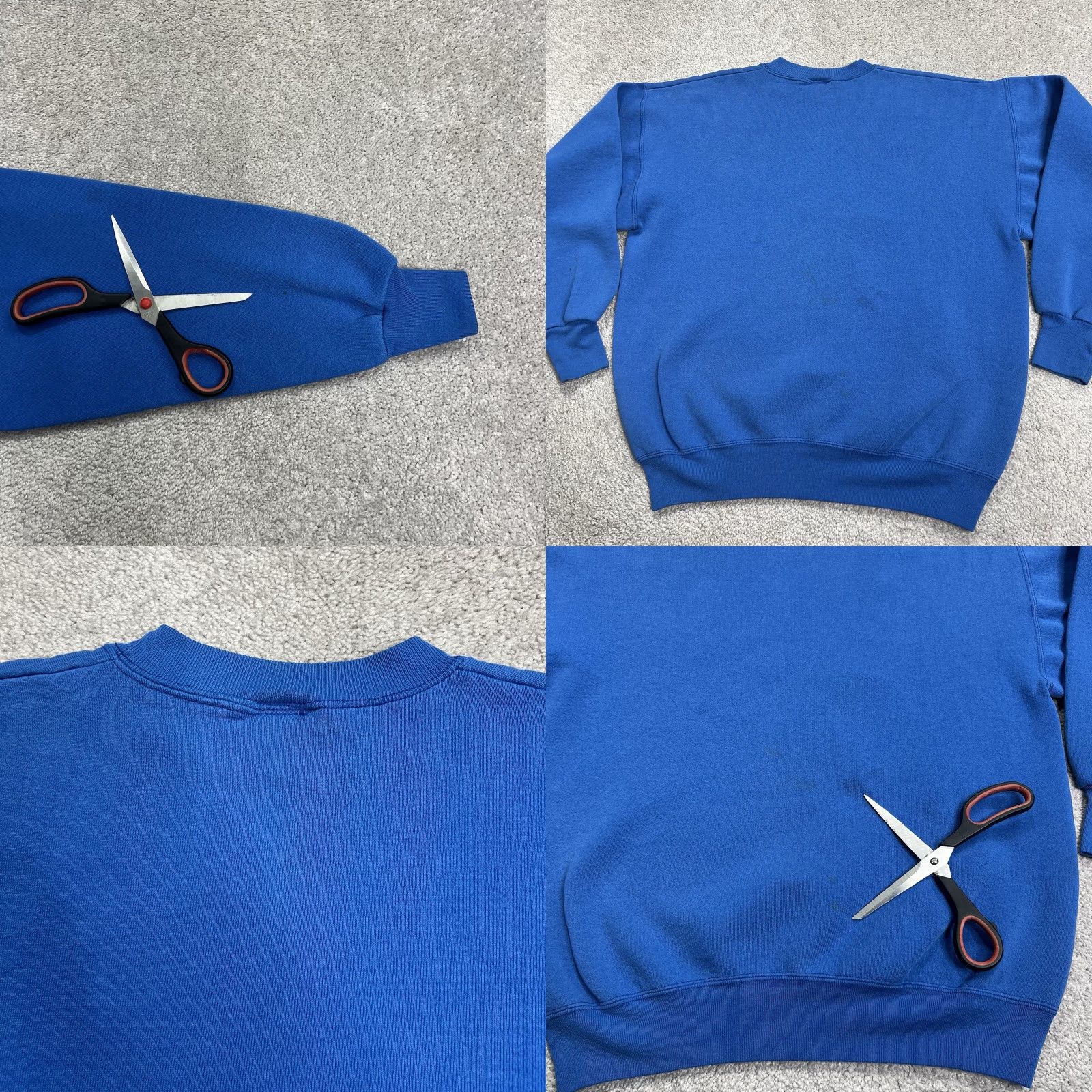 Disney VINTAGE Disney Tinker Bell Sweatshirt Unisex Adults Medium Blue Sweatshirt Fleece Lined Pullover Crew Neck Long Sleeve Graphic Print Logo Size M / US 6-8 / IT 42-44 - 8 Thumbnail
