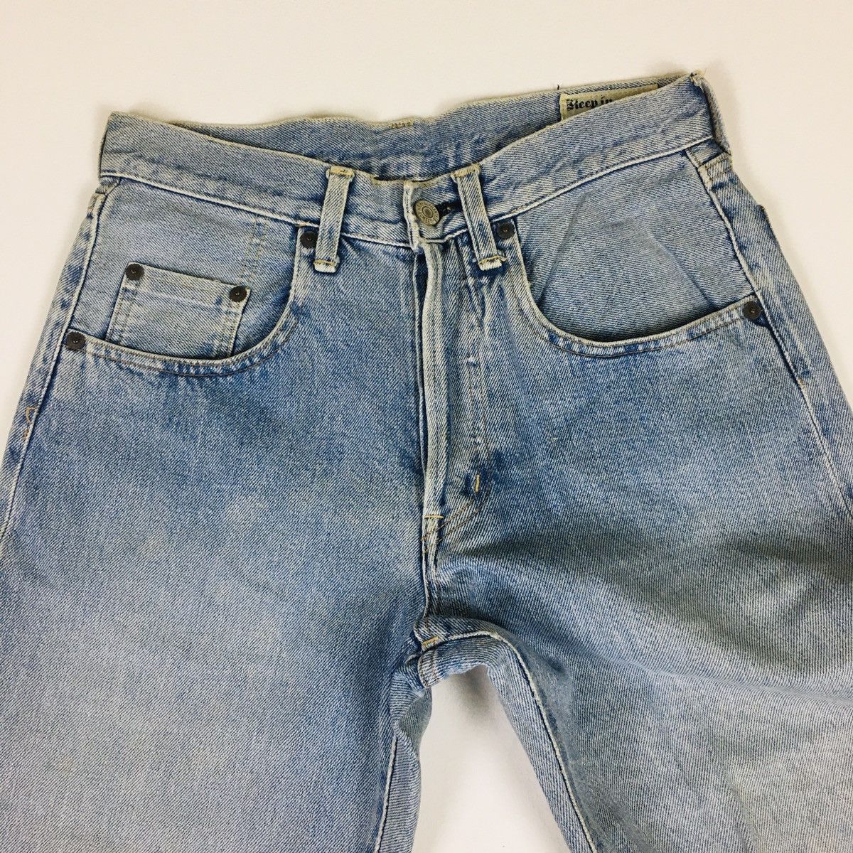 Japanese Brand Vintage System Japanese Straight Cut Selvedge Denim Size US 28 / EU 44 - 4 Thumbnail
