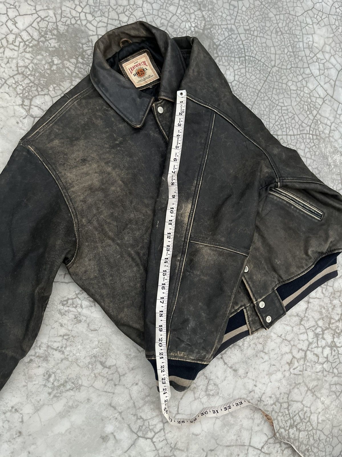 Diesel VTG VARSITY Diesel Colorado 90s leather DISTRESSED jacket Size US M / EU 48-50 / 2 - 10 Thumbnail