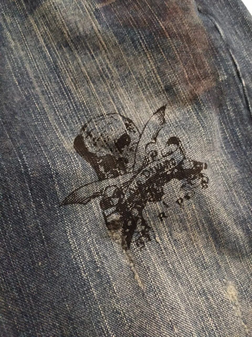 Edwin Edwin Skull Studded Distressed Denim Size US 30 / EU 46 - 5 Thumbnail