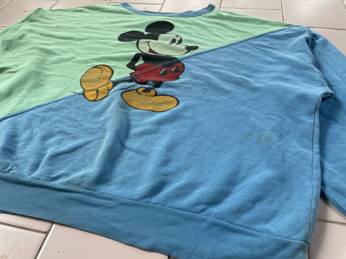 Disney × Mickey Mouse × Vintage Vintage mickey mouse double connecting fabric sweatshirt Size US L / EU 52-54 / 3 - 5 Thumbnail