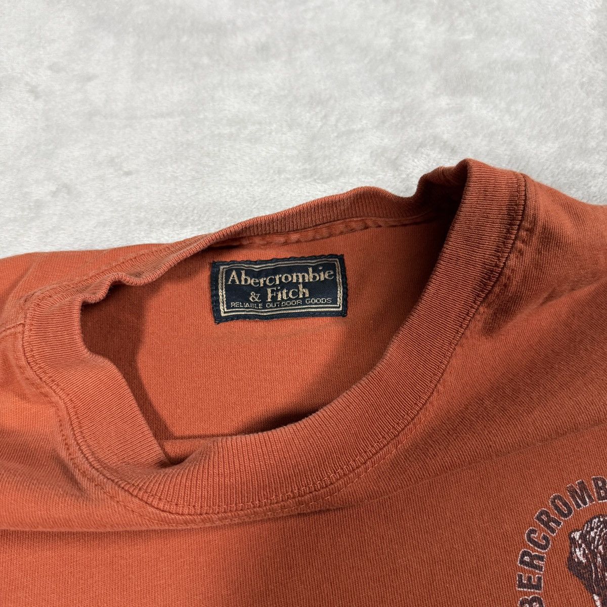 Abercrombie & Fitch VTG Y2K Abercrombie & Fitch Orange Shirt Mens Large Size US L / EU 52-54 / 3 - 3 Thumbnail