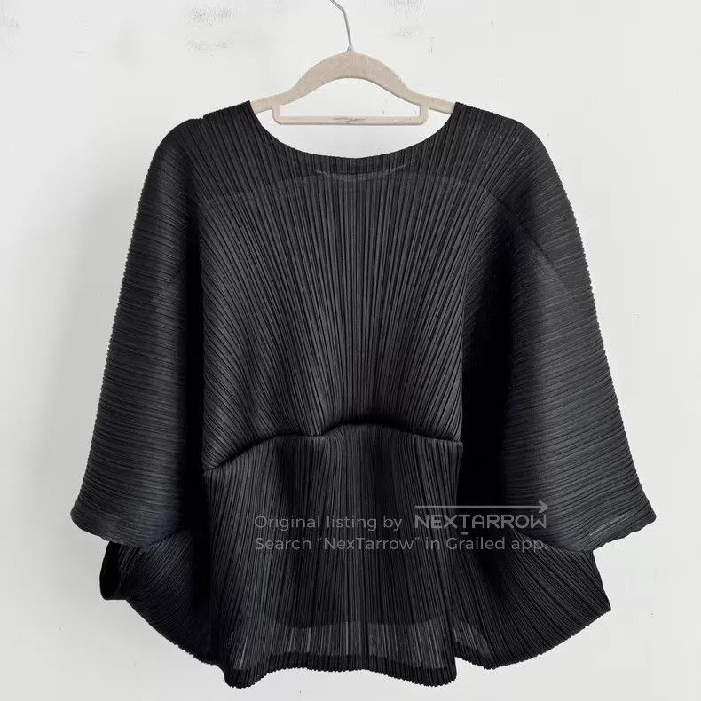 Issey Miyake Issey Miyake size:one size Black Long Sleeve Size XXS / US 00 / IT 34 - 2 Thumbnail