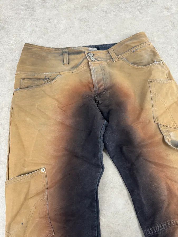 Dolce & Gabbana AW2003 Dolce & Gabbana Double Waisted Copper Gradient Obscure Cargo Pants Size US 32 / EU 48 - 7 Thumbnail