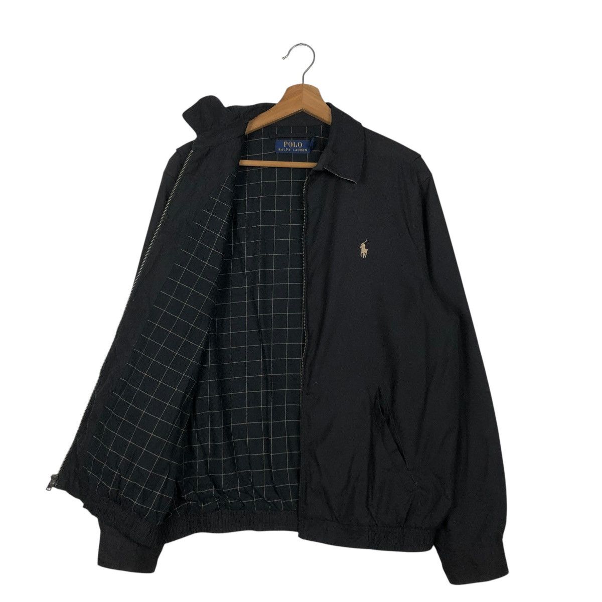 Polo Ralph Lauren 🔥RICH BLACK VINTAGE BOMBER JACKET POLO RALPH LAUREN BLANKET Size US S / EU 44-46 / 1 - 1 Thumbnail