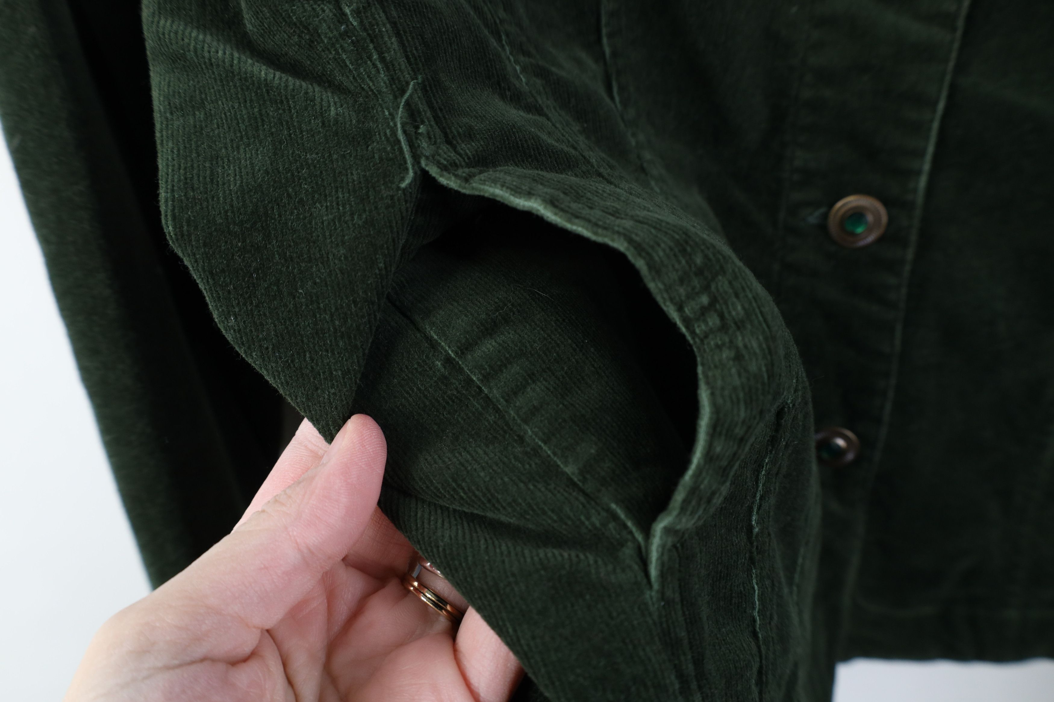 Vintage Vintage 90s Y2K Streetwear Babydoll Corduroy Trucker Jacket Size L / US 10 / IT 46 - 5 Thumbnail