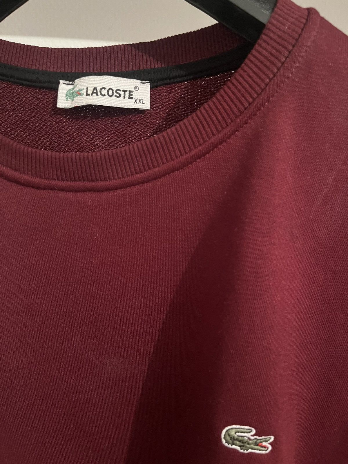 Lacoste Pull Lacoste couleur bordeaux Size US XXL / EU 58 / 5 - 3 Thumbnail