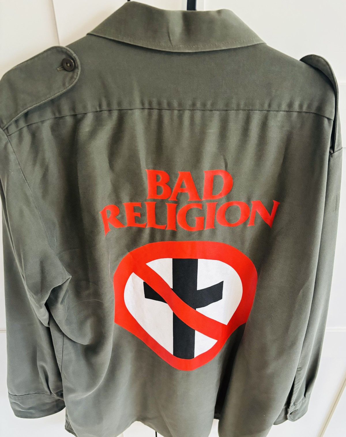 Other Bad Religion work shirt military 1994 XL - very rare Size US XL / EU 56 / 4 - 2 Thumbnail