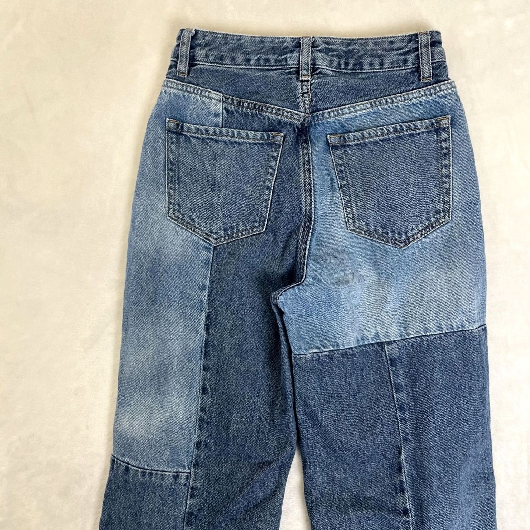 Pacsun PacSun 90s Boyfriend Patchwork Jeans Juniors 25 Blue Medium Wash Relaxed Denim Jeans Size 42" / US 20 - 7 Thumbnail
