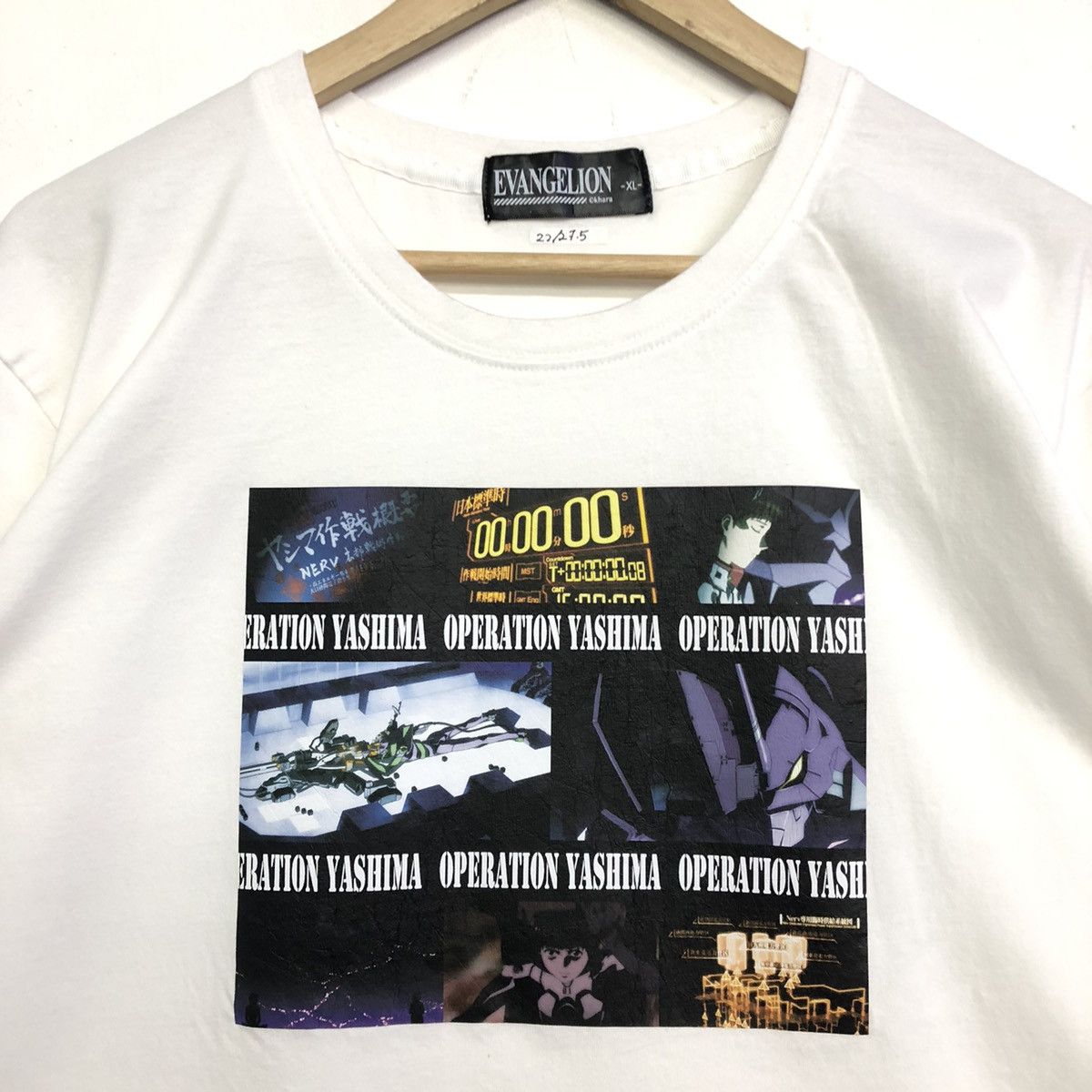 Anime Evangelion Tokyo 3 Operation Yashima Graphic Anime Tshirt Size US XL / EU 56 / 4 - 3 Thumbnail