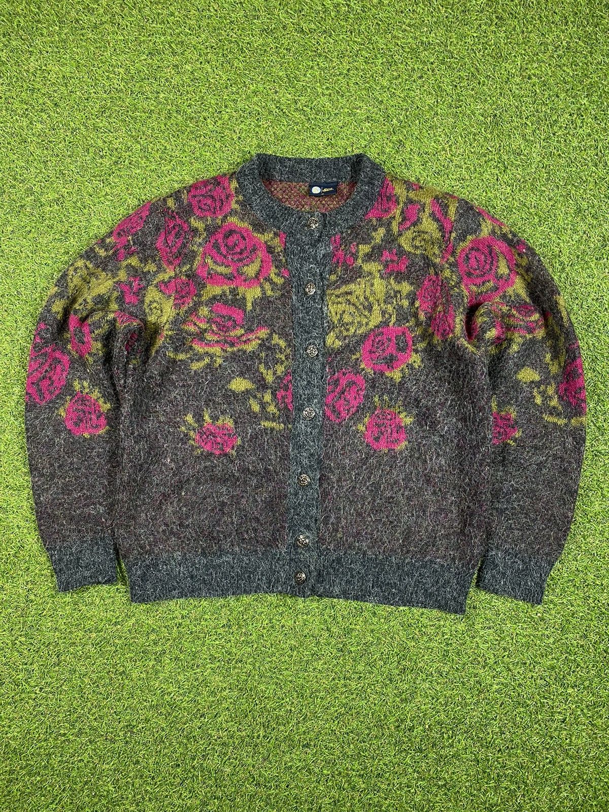 Vintage Vintage 90s woool sweater cardigan Japanese Coogi style Size XL / US 12-14 / IT 48-50 - 1 Thumbnail