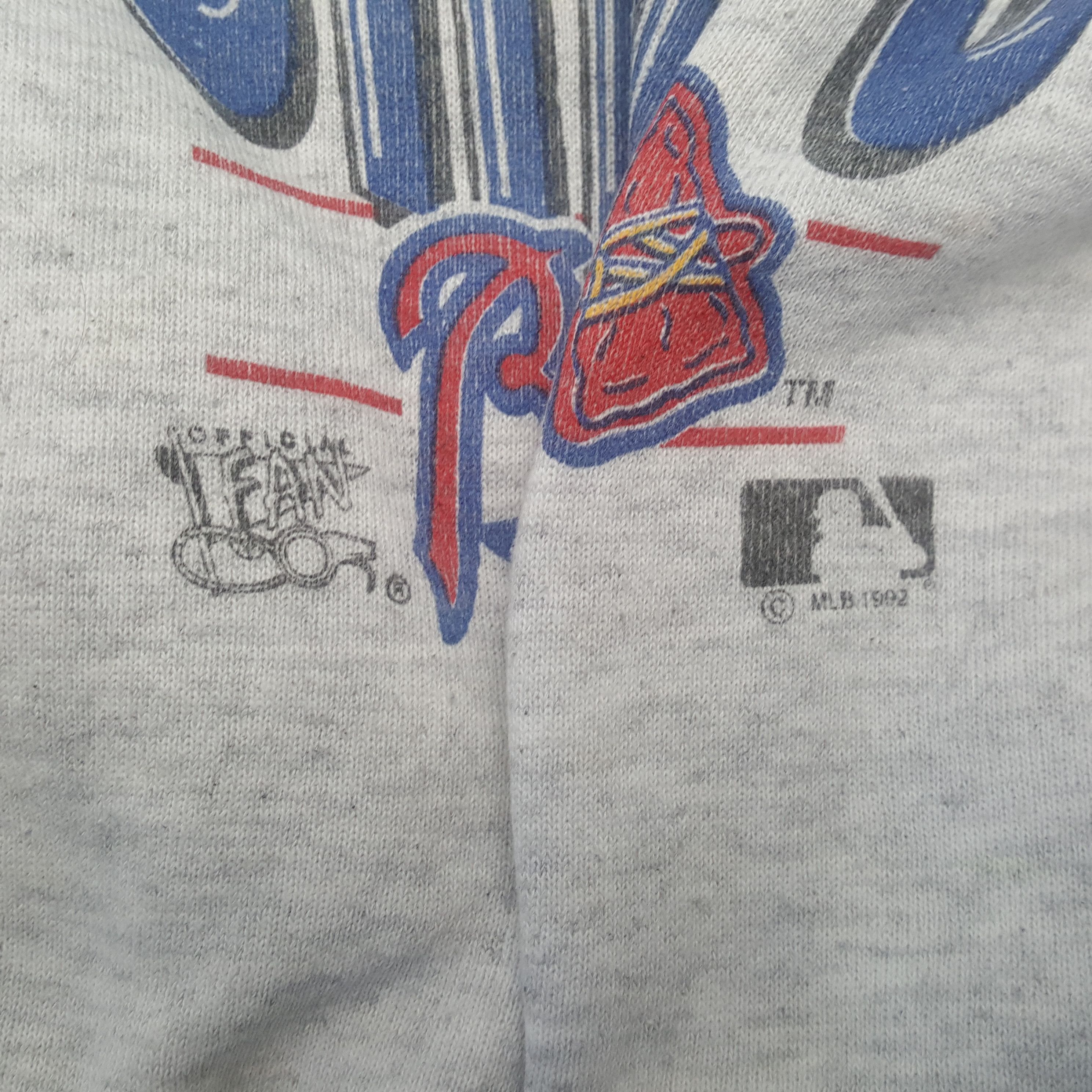 MLB × Vintage Vintage ATLANTA BRAVES Baseball Team MLB Sweatshirt C287N6 Size US L / EU 52-54 / 3 - 9 Thumbnail