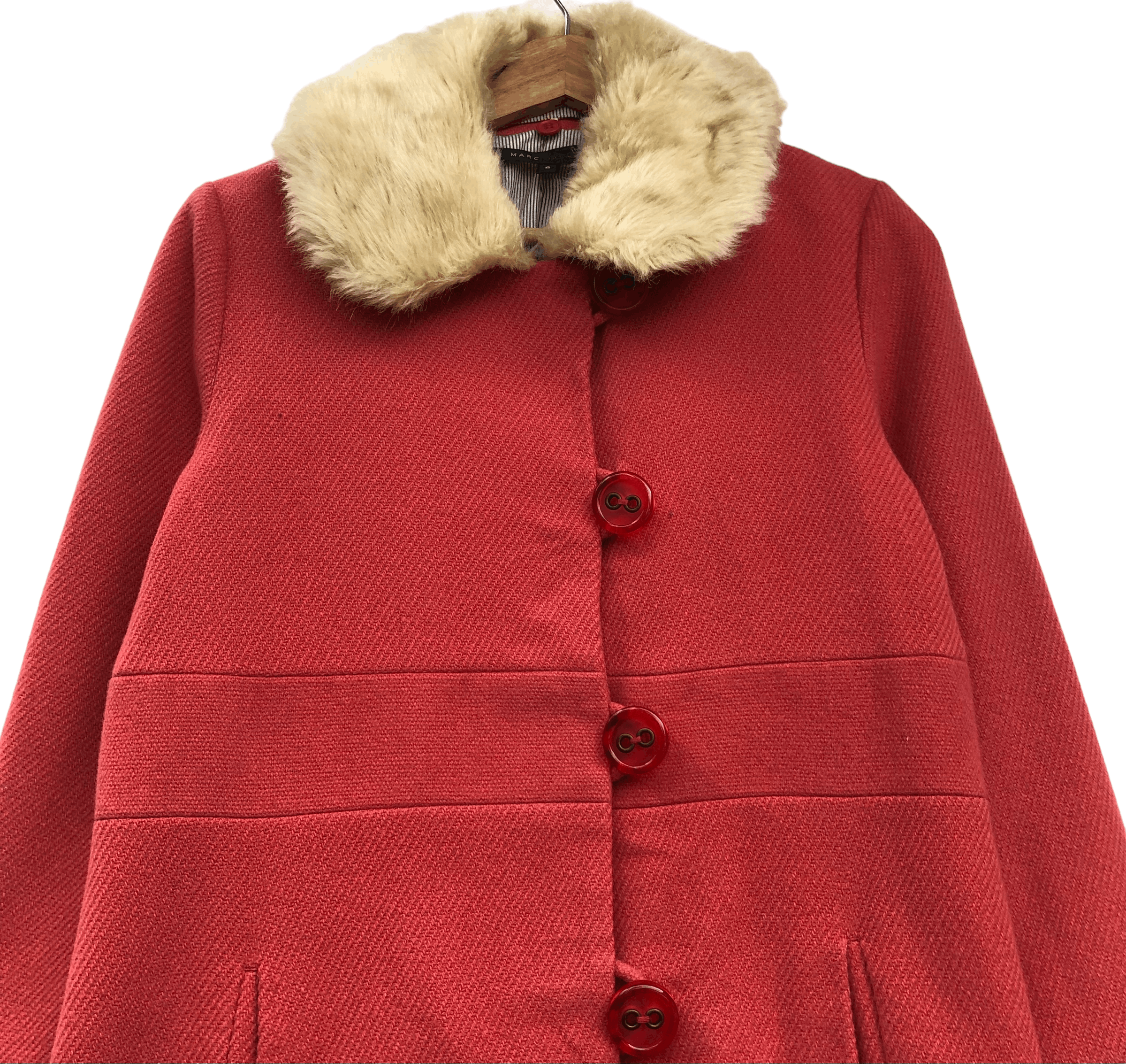 Marc Jacobs Marc Jacobs Faux Fur Sherpa Collar Coat Size M / US 6-8 / IT 42-44 - 2 Thumbnail